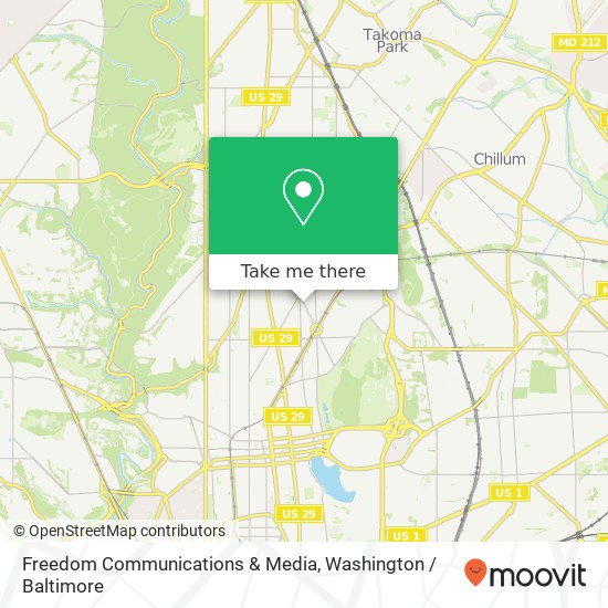 Freedom Communications & Media map
