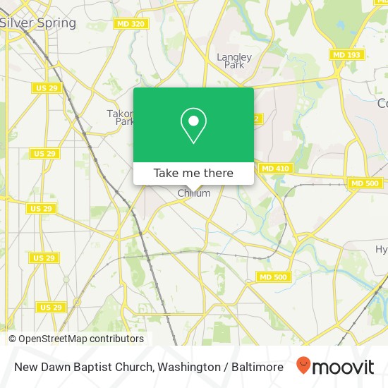 New Dawn Baptist Church map