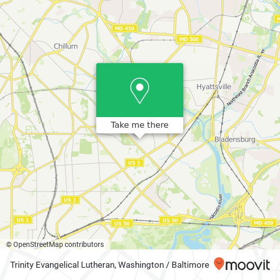 Mapa de Trinity Evangelical Lutheran