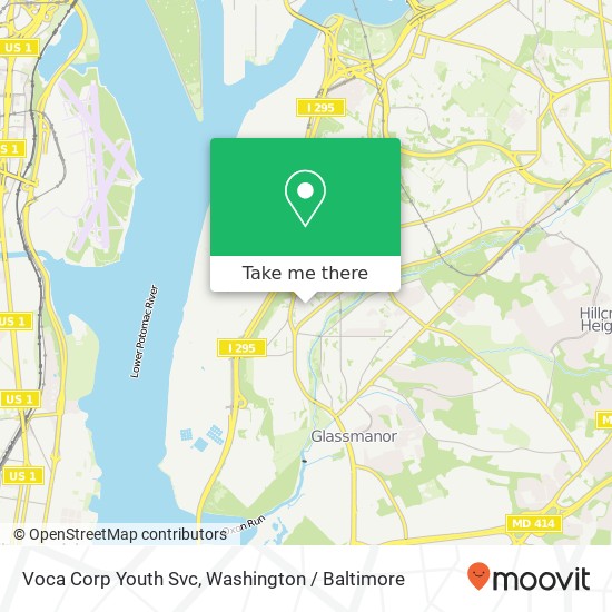 Mapa de Voca Corp Youth Svc