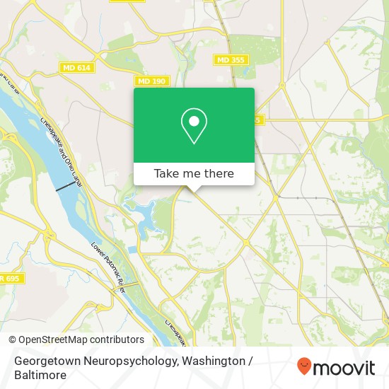 Georgetown Neuropsychology map