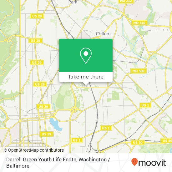Darrell Green Youth Life Fndtn map