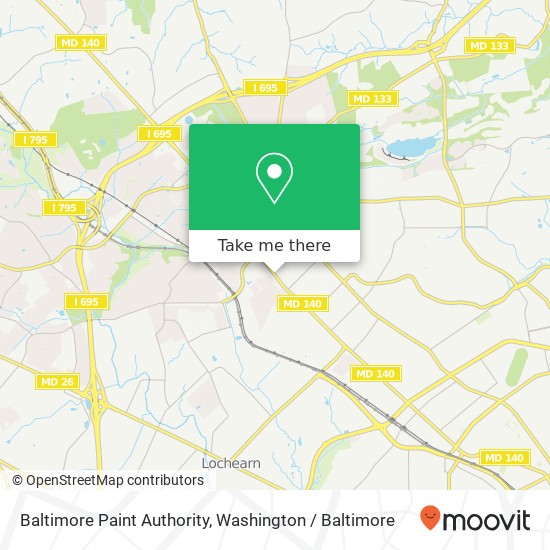 Mapa de Baltimore Paint Authority