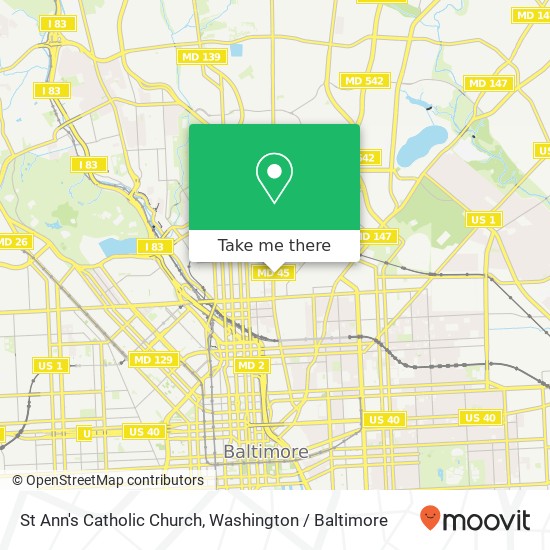 St Ann's Catholic Church map