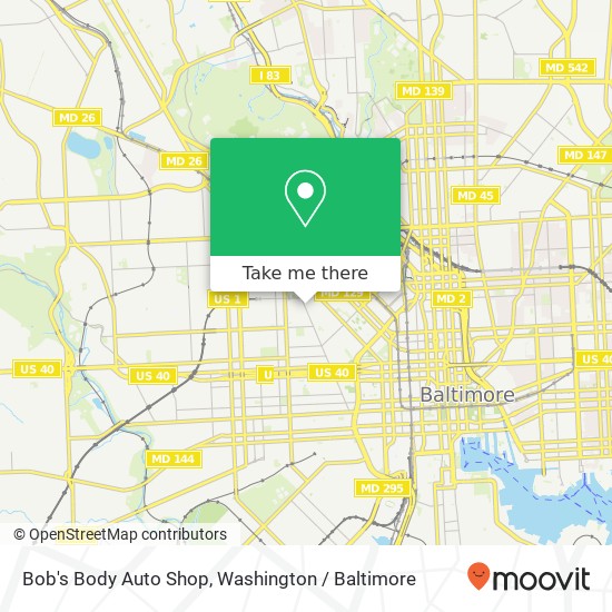 Mapa de Bob's Body Auto Shop