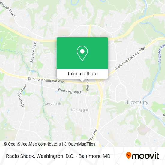 Radio Shack map