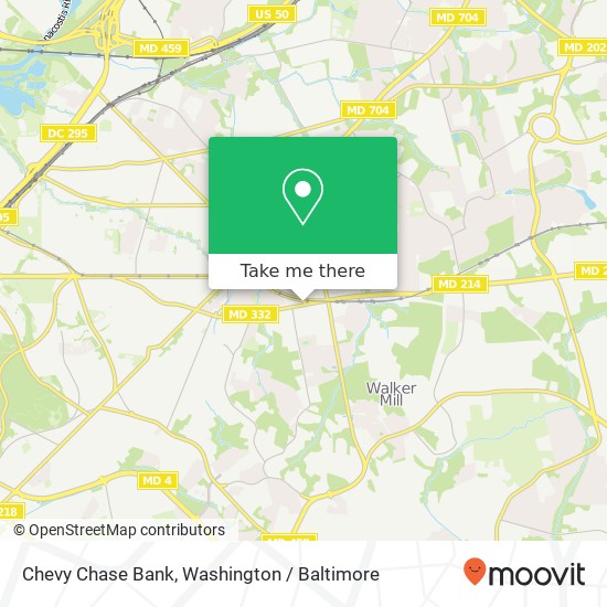 Chevy Chase Bank map