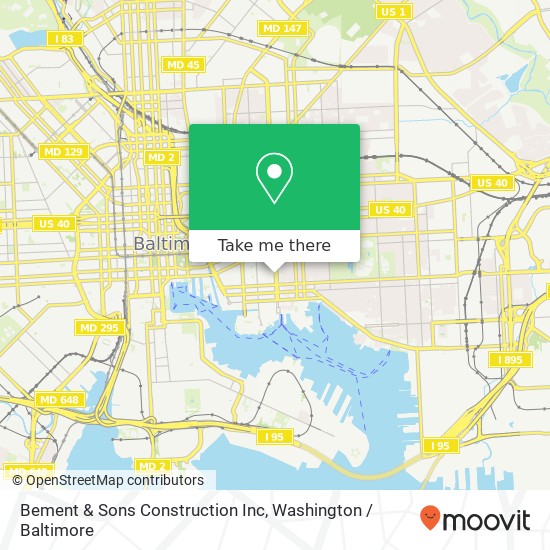 Mapa de Bement & Sons Construction Inc