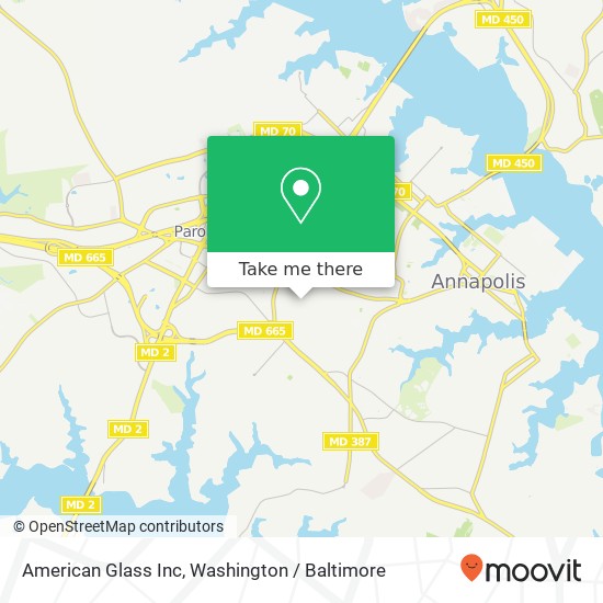 Mapa de American Glass Inc