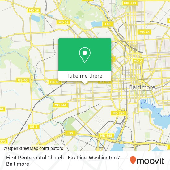 First Pentecostal Church - Fax Line map