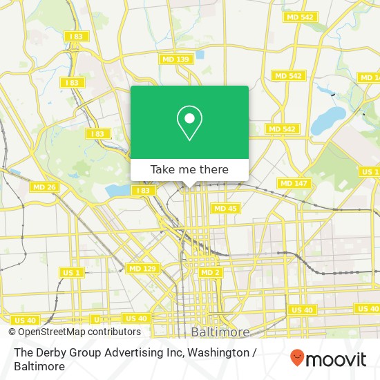 Mapa de The Derby Group Advertising Inc