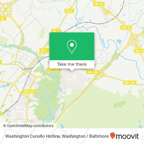 Mapa de Washington Cursillo Hotline