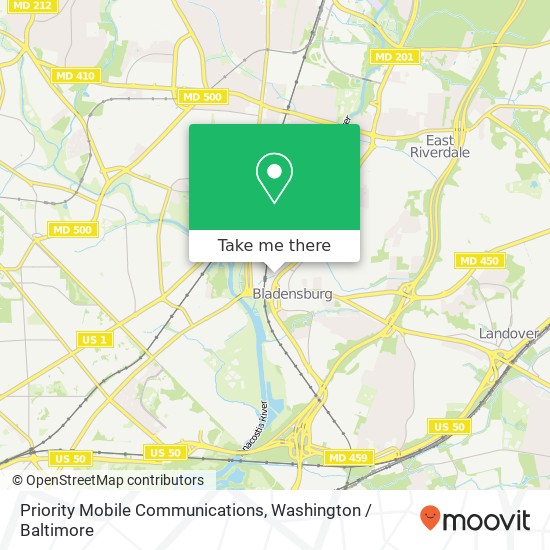 Priority Mobile Communications map