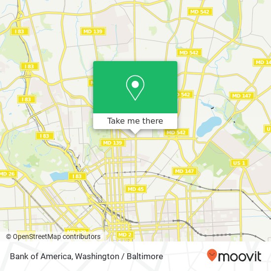 Bank of America map