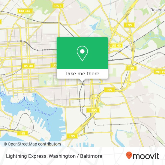 Mapa de Lightning Express