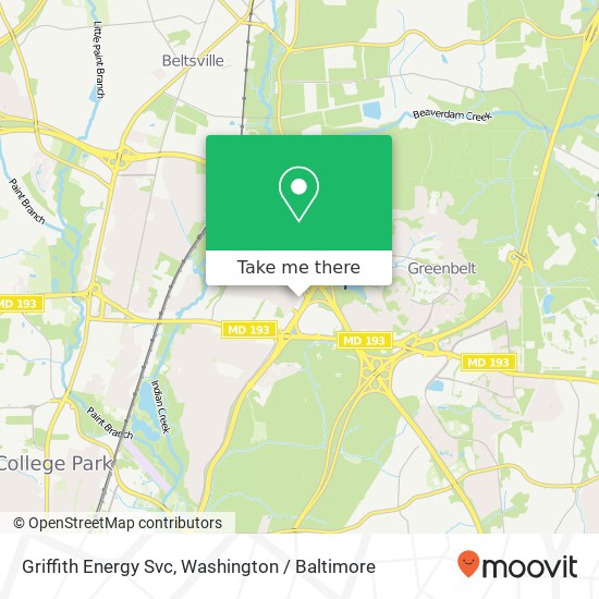 Griffith Energy Svc map