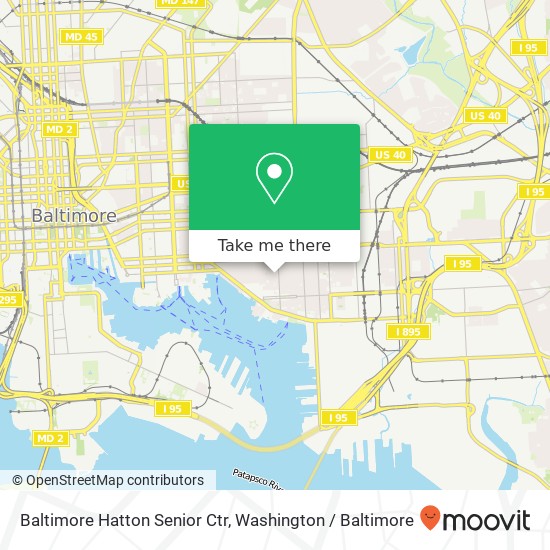 Baltimore Hatton Senior Ctr map