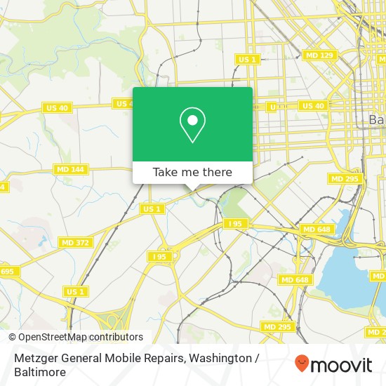 Mapa de Metzger General Mobile Repairs