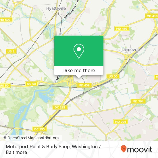 Mapa de Motorport Paint & Body Shop