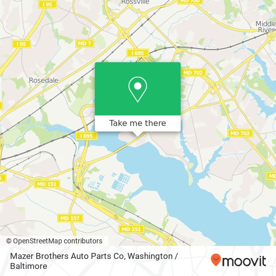 Mazer Brothers Auto Parts Co map