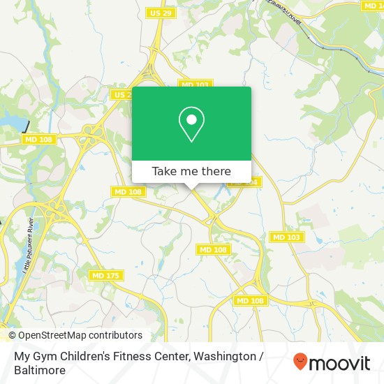 Mapa de My Gym Children's Fitness Center