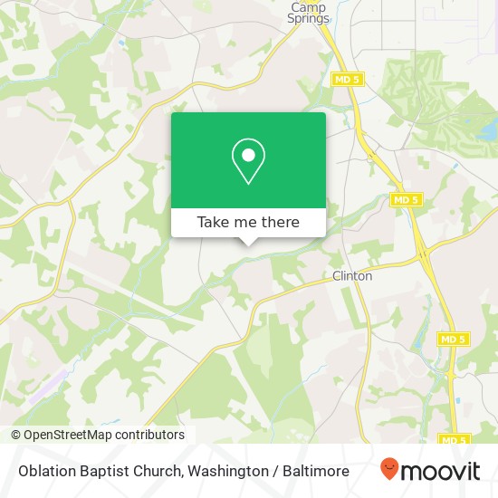 Oblation Baptist Church map