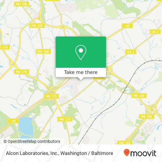 Alcon Laboratories, Inc. map