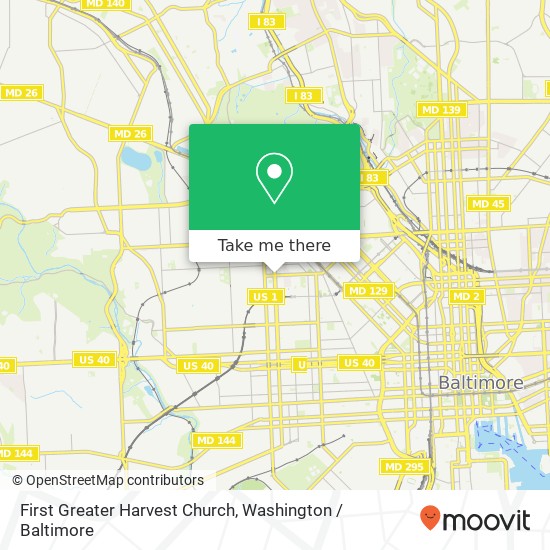 First Greater Harvest Church map