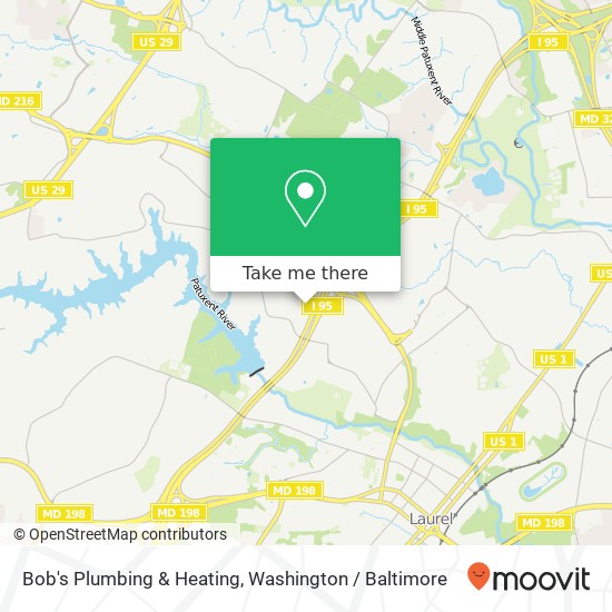 Mapa de Bob's Plumbing & Heating
