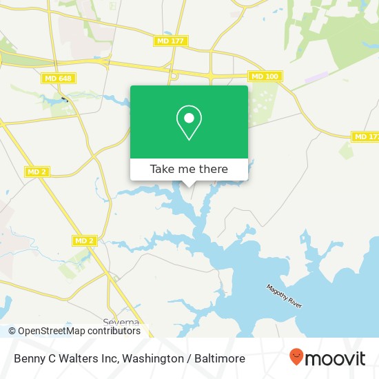 Benny C Walters Inc map