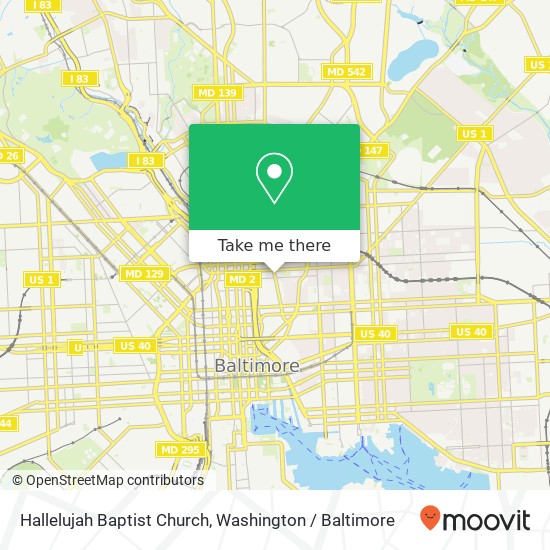 Hallelujah Baptist Church map