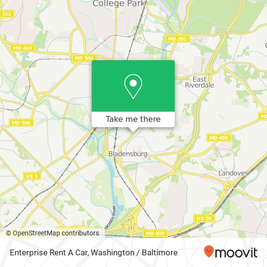 Mapa de Enterprise Rent A Car