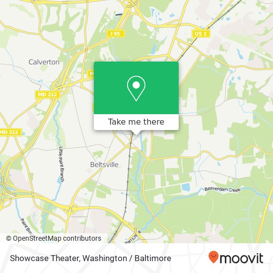 Mapa de Showcase Theater