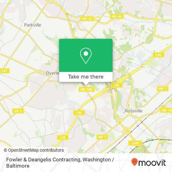 Fowler & Deangelis Contracting map