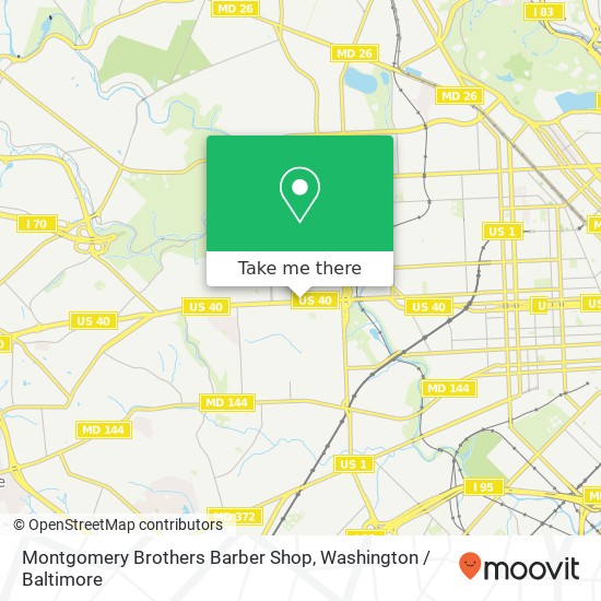 Mapa de Montgomery Brothers Barber Shop