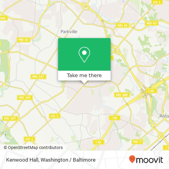 Kenwood Hall map