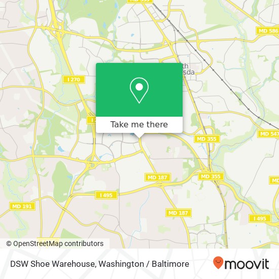 DSW Shoe Warehouse map