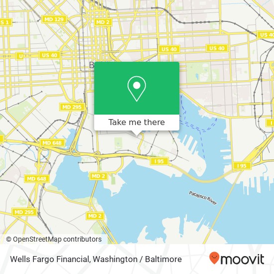 Wells Fargo Financial map