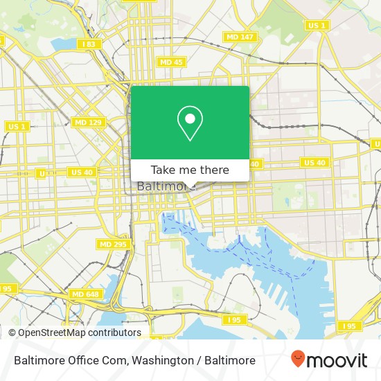 Baltimore Office Com map