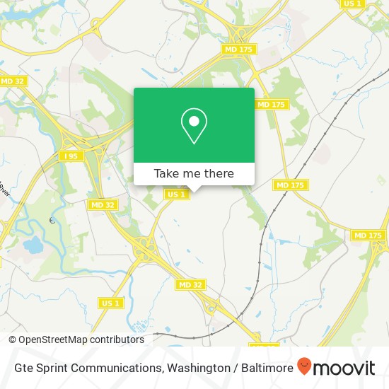 Mapa de Gte Sprint Communications