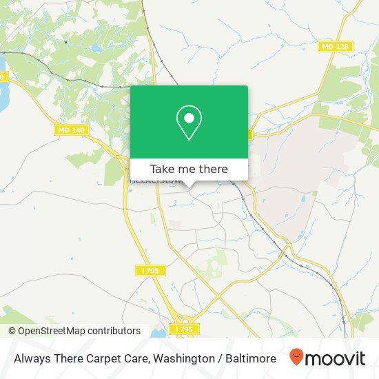 Always There Carpet Care map