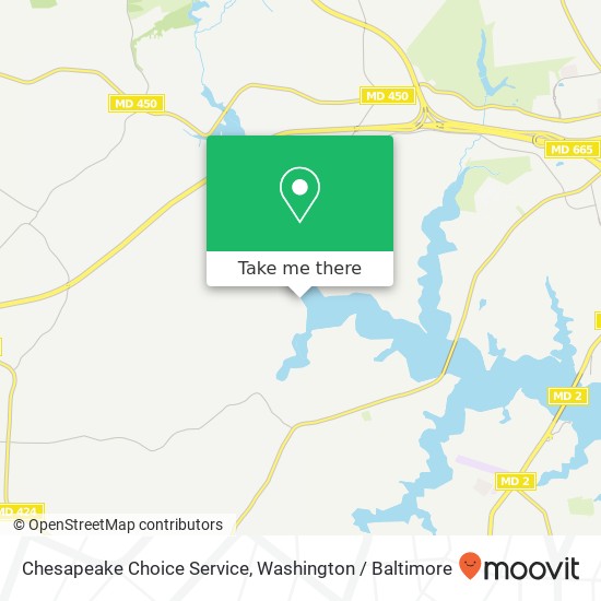 Chesapeake Choice Service map