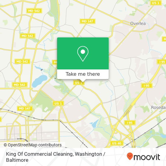 Mapa de King Of Commercial Cleaning