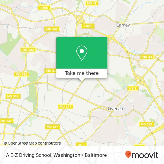 Mapa de A E-Z Driving School