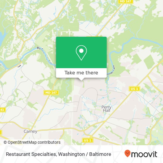 Mapa de Restaurant Specialties
