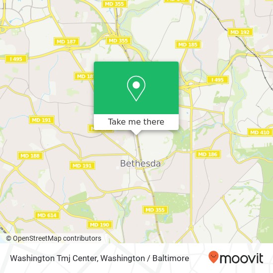 Mapa de Washington Tmj Center