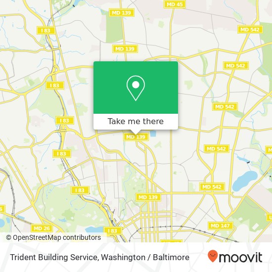 Trident Building Service map