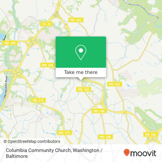 Mapa de Columbia Community Church