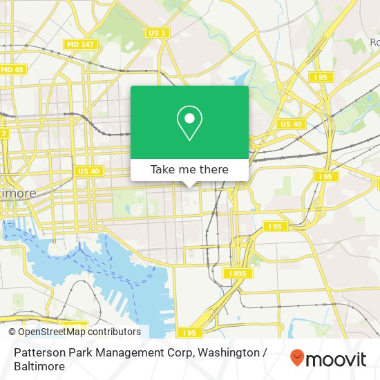 Mapa de Patterson Park Management Corp