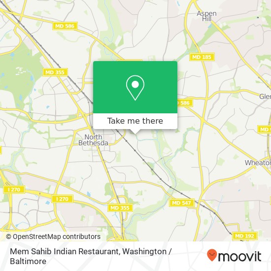 Mem Sahib Indian Restaurant map